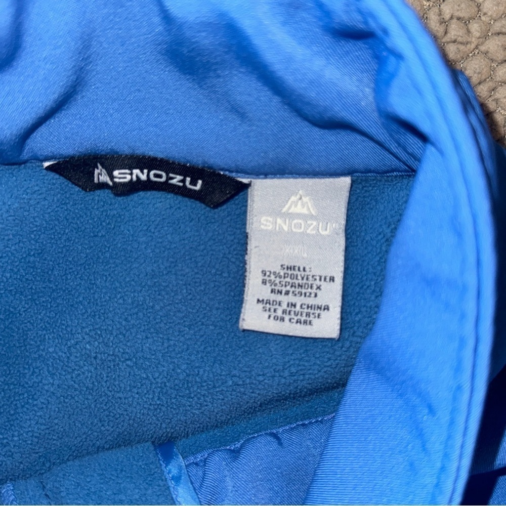 Snozu Men's Performance Jacket Softshell Weather Resistant Navy/blue  XXL​​​​ - Picture 11 of 11